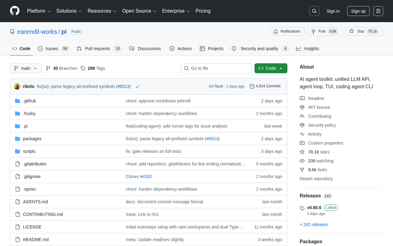 pi: A One-Stop AI Agent Toolkit — Architecture Breakdown Behind 46k GitHub Stars