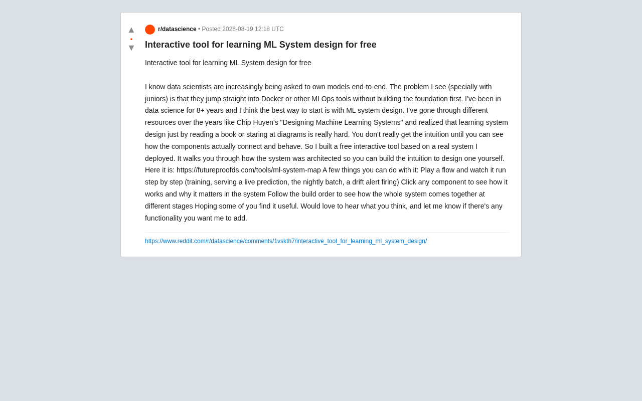 ML System Map: A Free Interactive Tool for Visualizing and Learning Machine Learning System Design