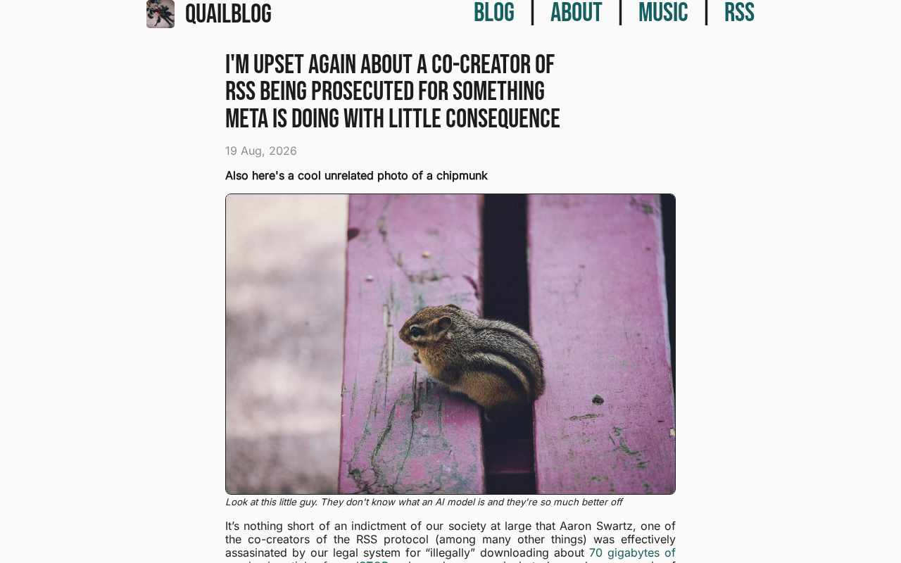 The Double Standard of Data Scraping: Aaron Swartz Was Prosecuted While Meta Walks Free