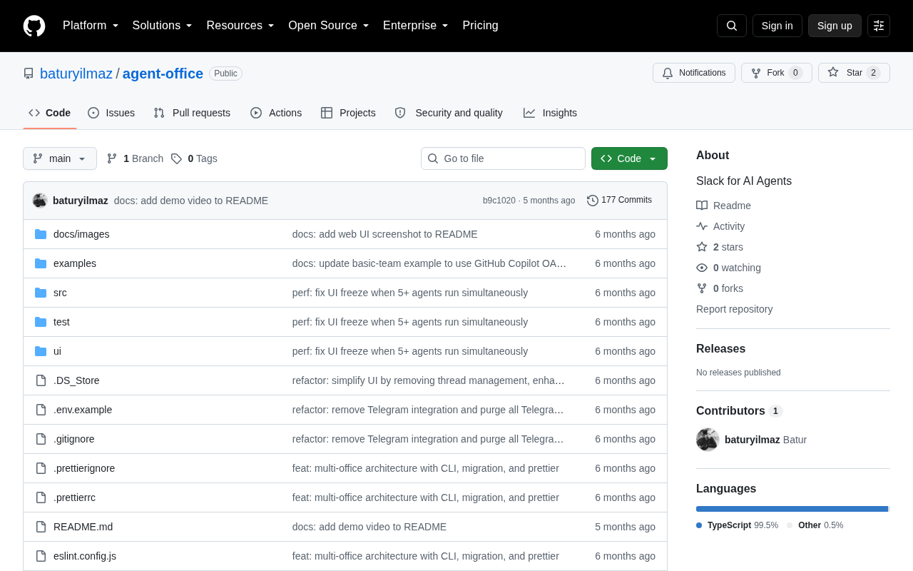 Agent Office: A Deep Dive into the Slack-like Collaboration Platform for AI Agents