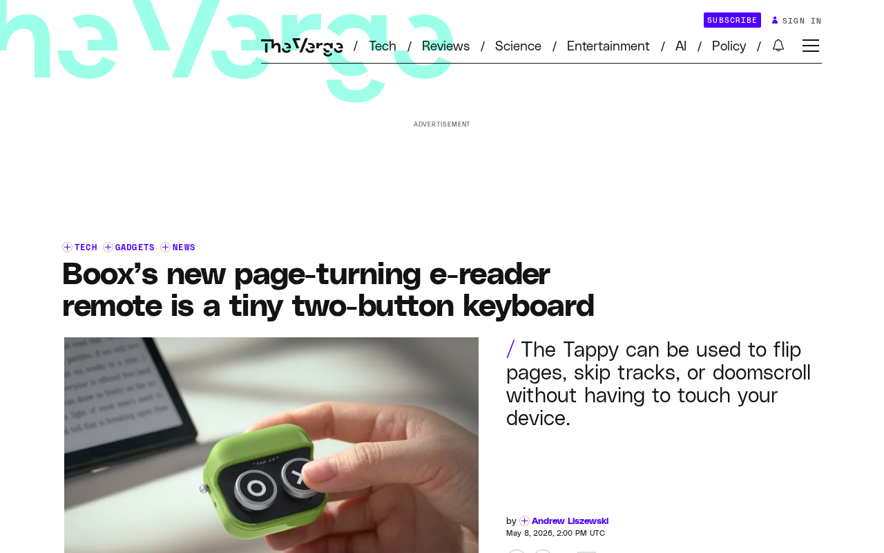 Boox Tappy Bluetooth Remote Review: Two Buttons Unlock Multi-Scenario Control
