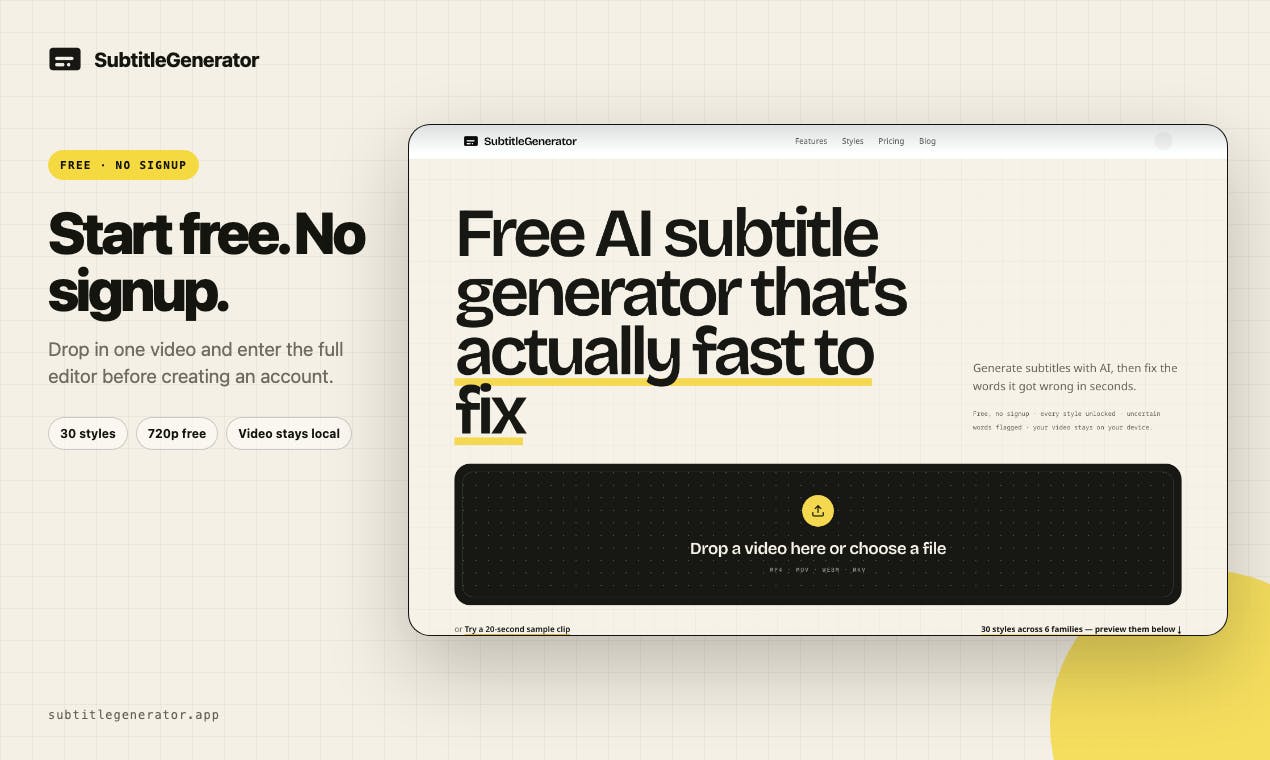 SubtitleGenerator: Review of a Free In-Browser AI Subtitle Generation and Translation Tool