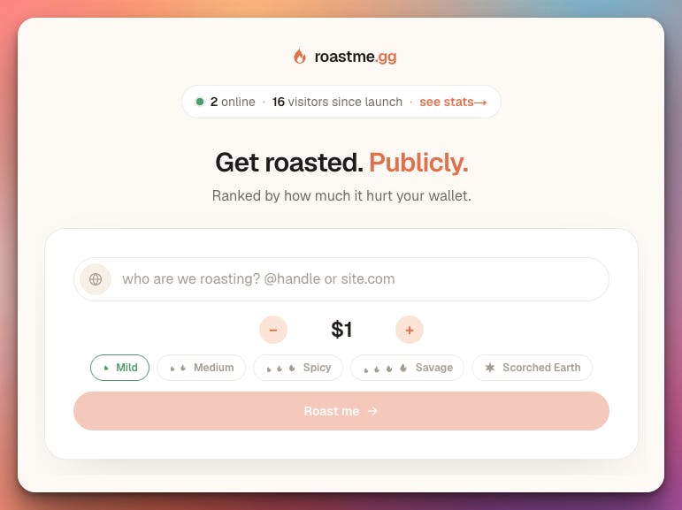 roastme.gg: How a Counterintuitive Product That Charges Users to Get Publicly Roasted by AI Engineered Viral Spread