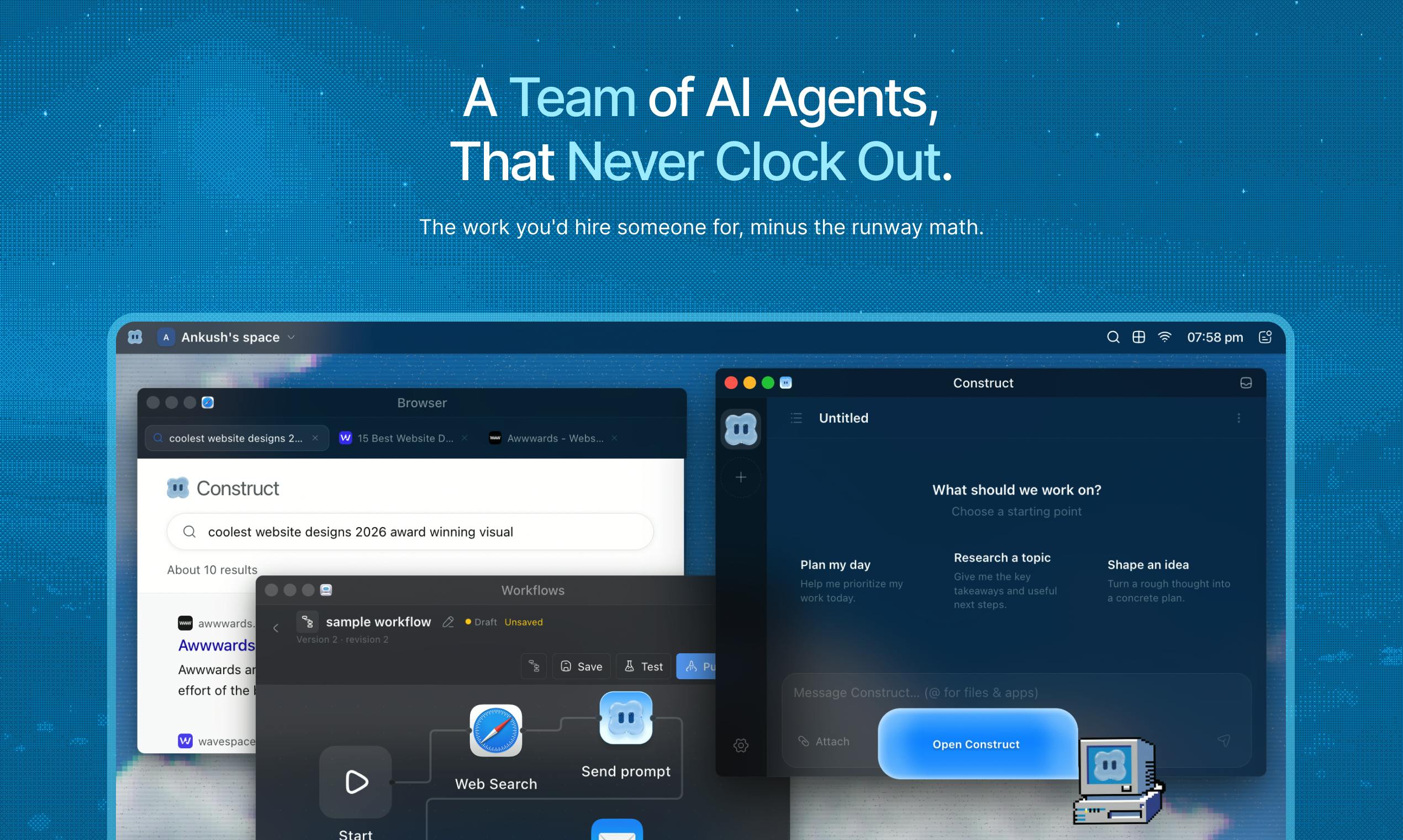 Construct Computer: Give Your AI Employee a Computer, Get Your Day Back