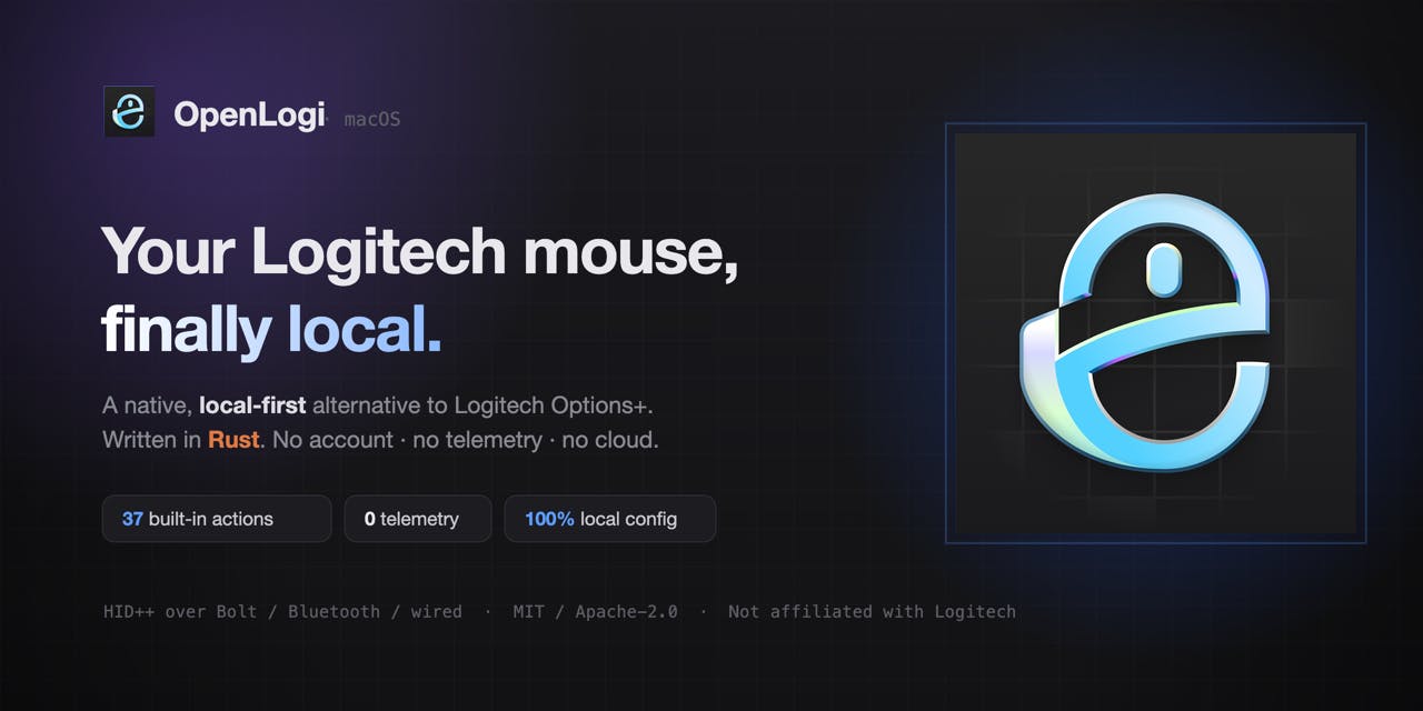 OpenLogi's Product Hunt listing page