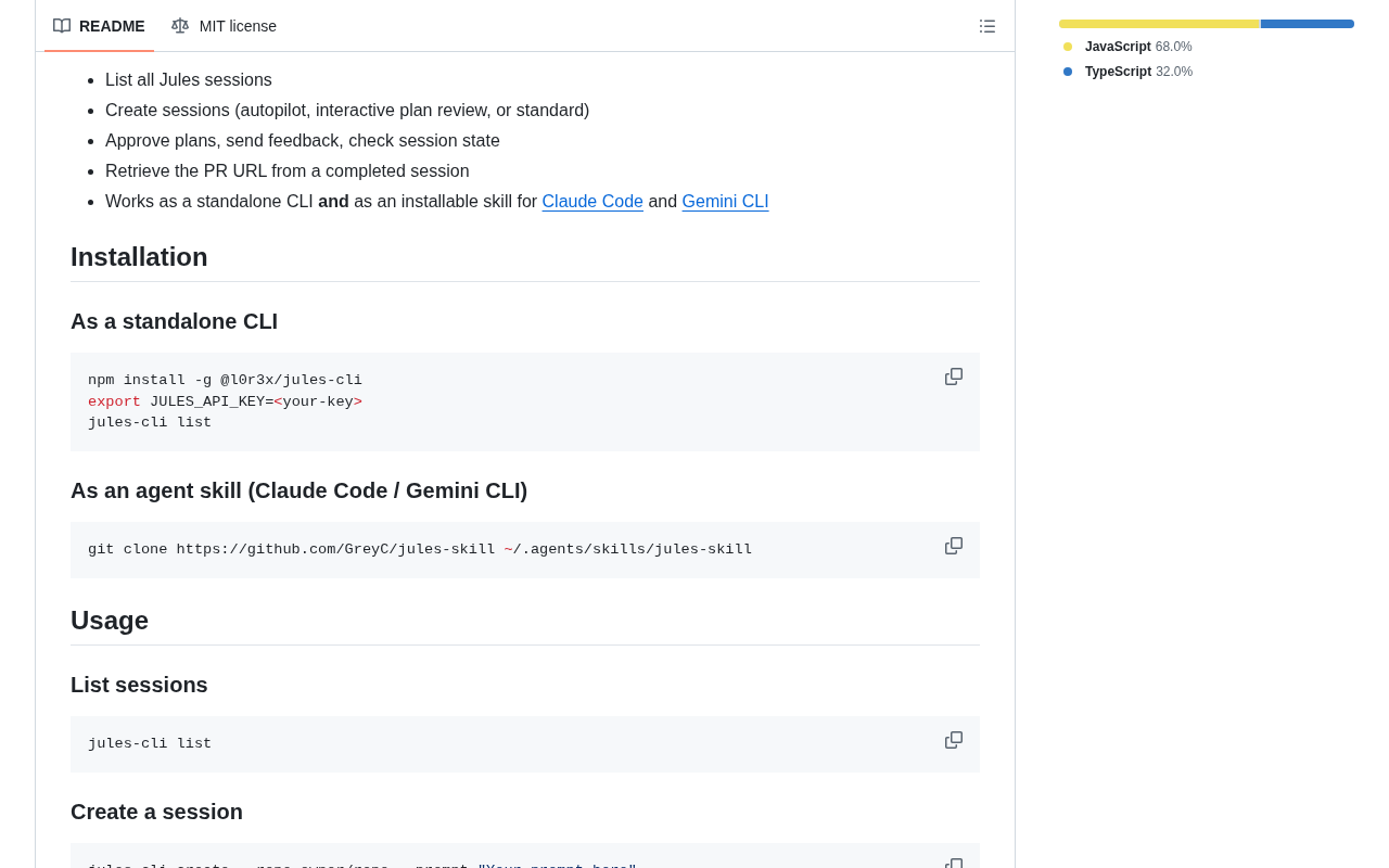 Project code structure