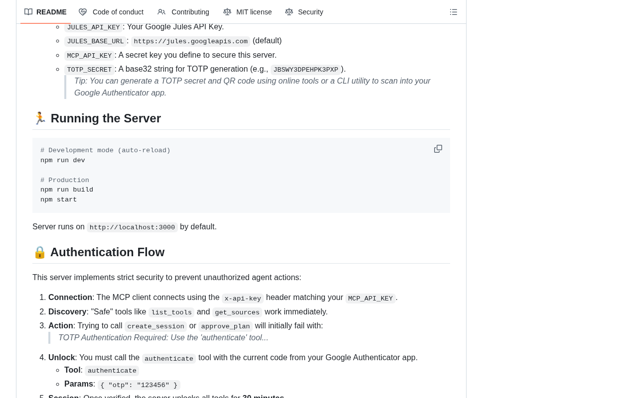 Project feature overview