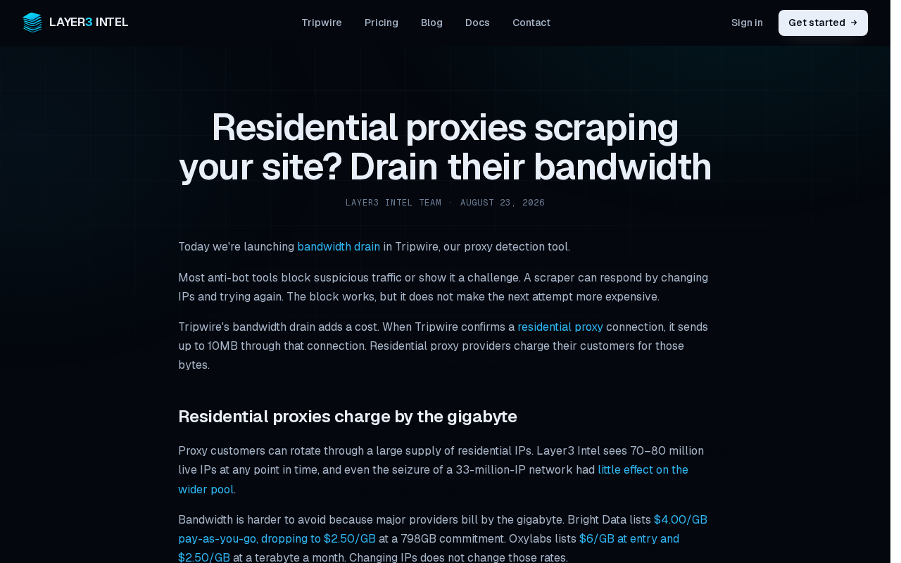 Countering Residential Proxy Scrapers: Raising Attack Costs Through Bandwidth Exhaustion