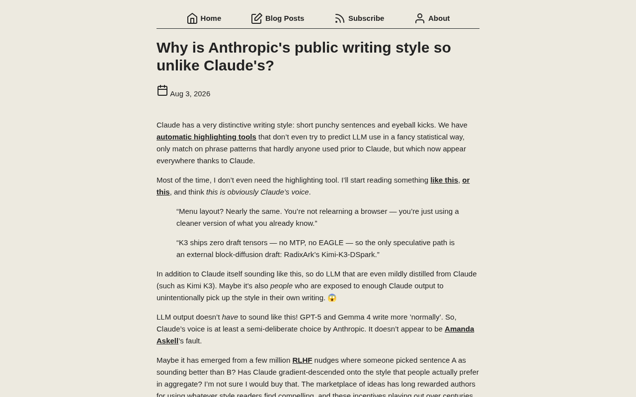 Anthropic官方文风与Claude为何大相径庭?解析AI公司的双重表达策略