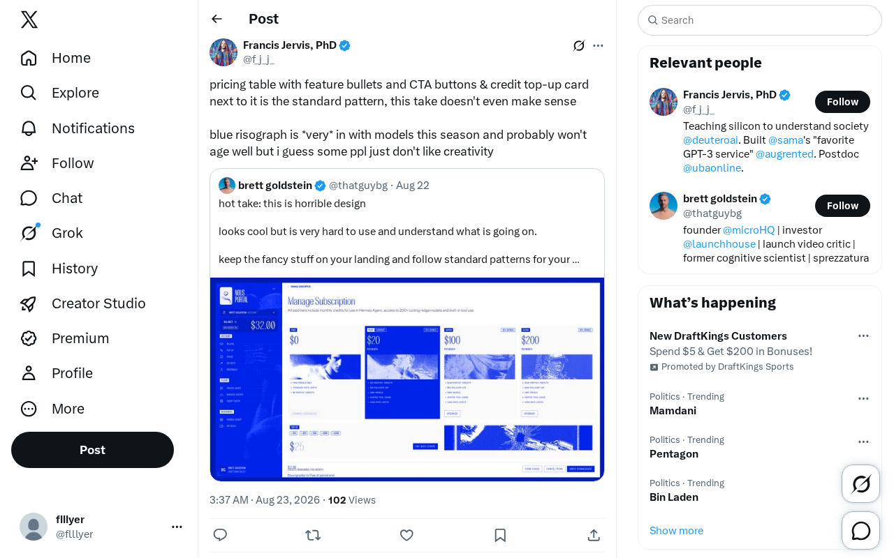 AI Design Watch: The Battle Between Pricing Page Standard Patterns and Blue Risograph Aesthetics