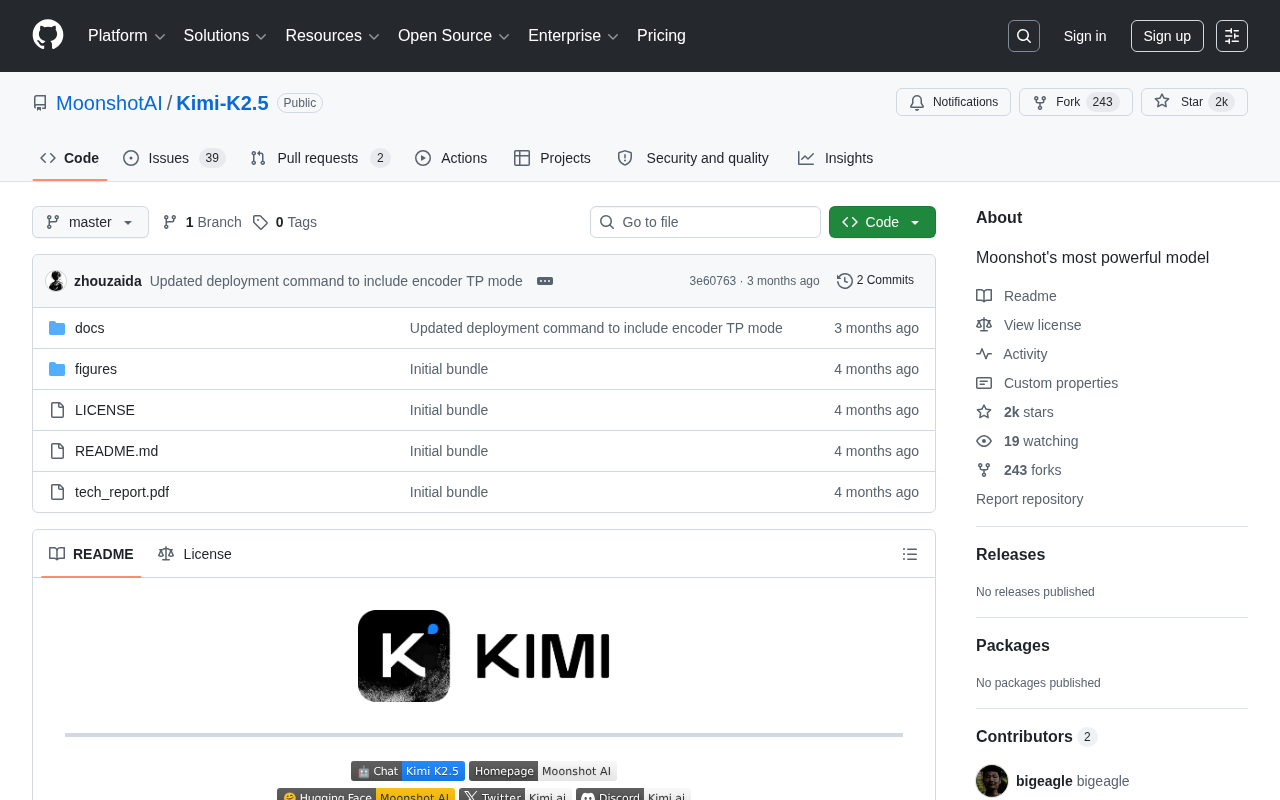 Kimi-K2.5开源:月之暗面最强模型来了,GitHub星标飙升