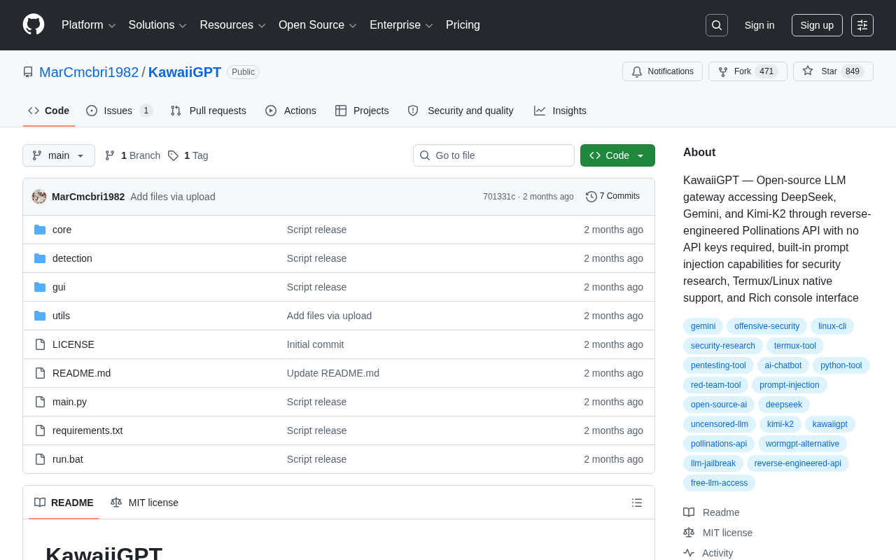 KawaiiGPT: An Open-Source LLM Gateway for Key-Free Access to DeepSeek/Gemini/Kimi-K2