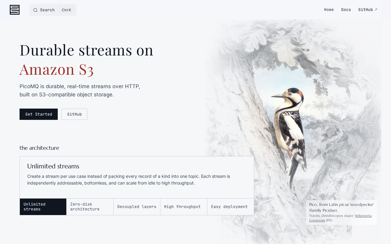 PicoMQ: A Lightweight Message Streaming Engine Built on Object Storage