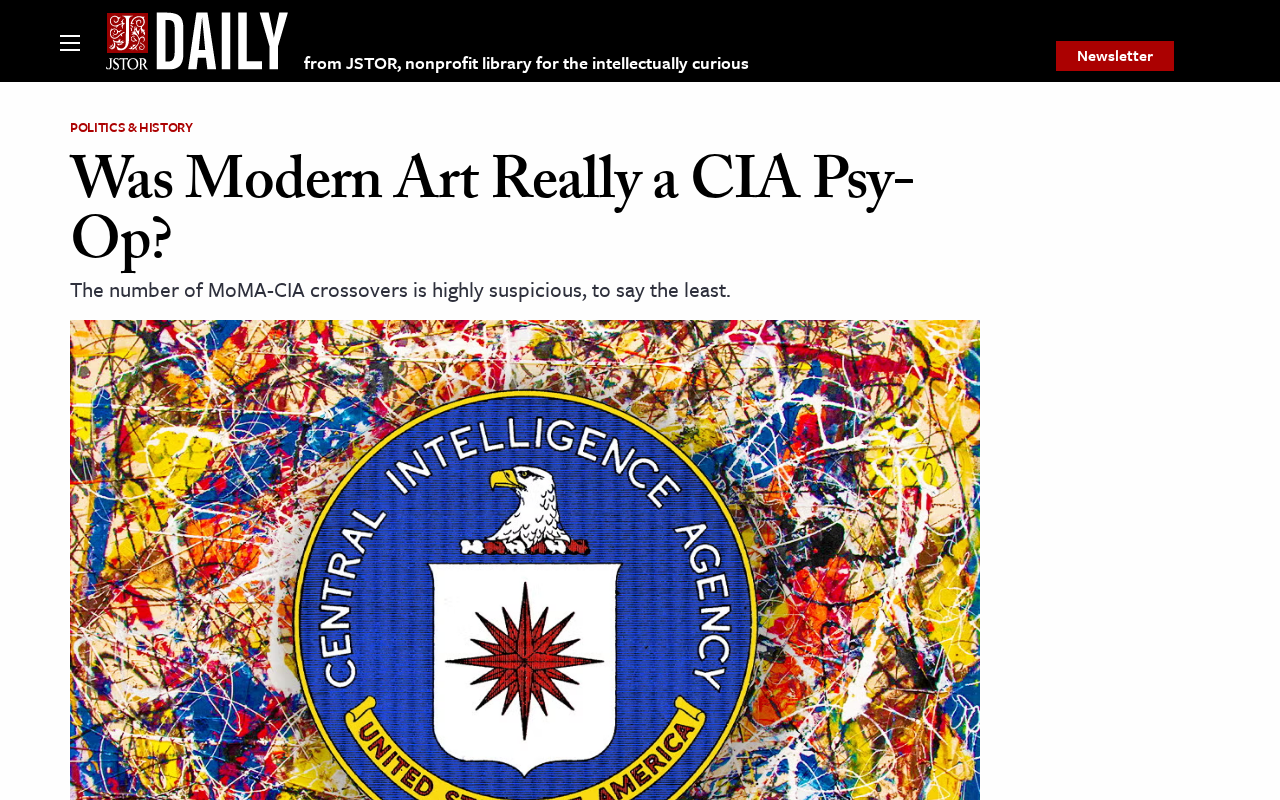 Was Modern Art a CIA Psychological Warfare Tool? The Truth Behind Cold War Cultural Rivalry