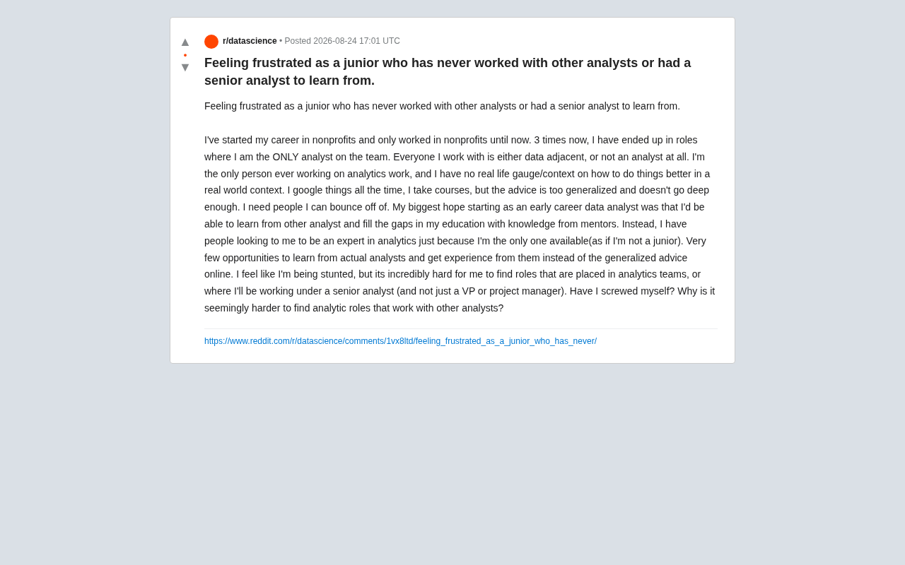 How Can Junior Data Analysts Grow Without a Mentor?