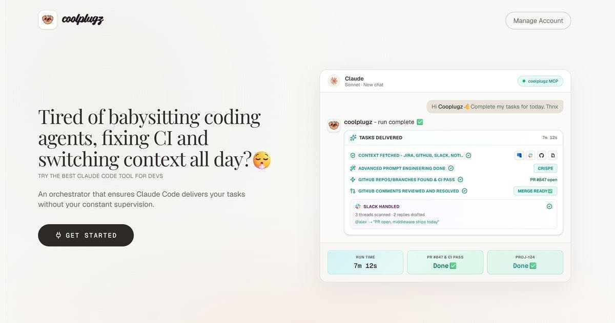 coolplugz: The Claude Code Orchestration Layer Bringing Autonomy to AI Programming