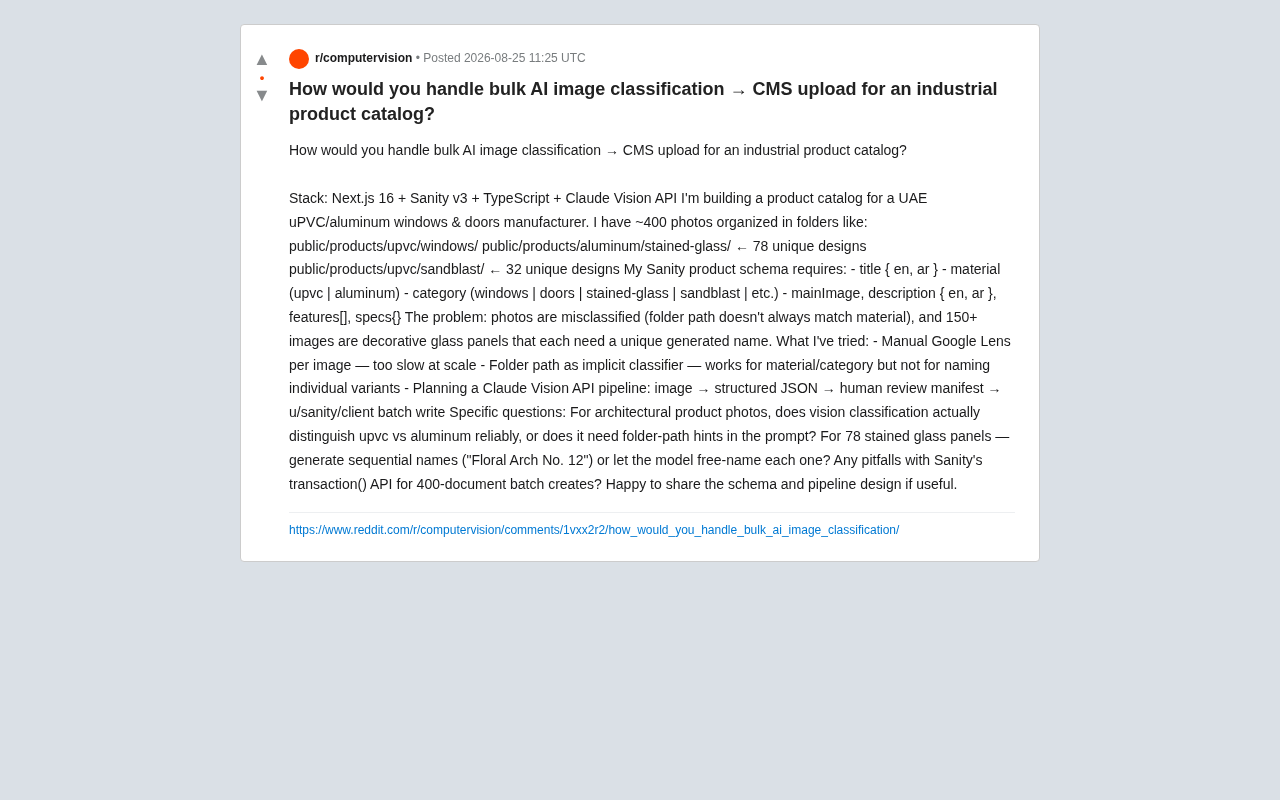 AI Batch Image Classification to CMS: A Practical Guide for Industrial Product Catalogs