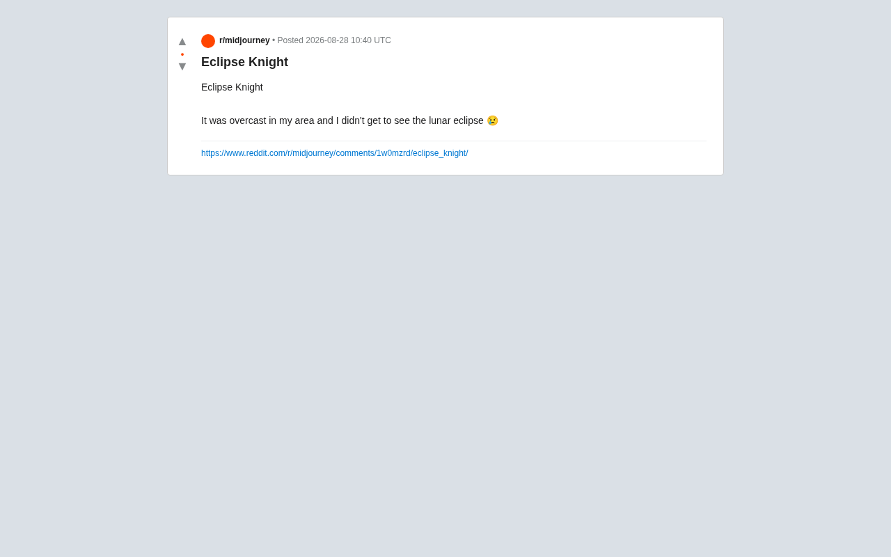 reddit source: Eclipse Knight