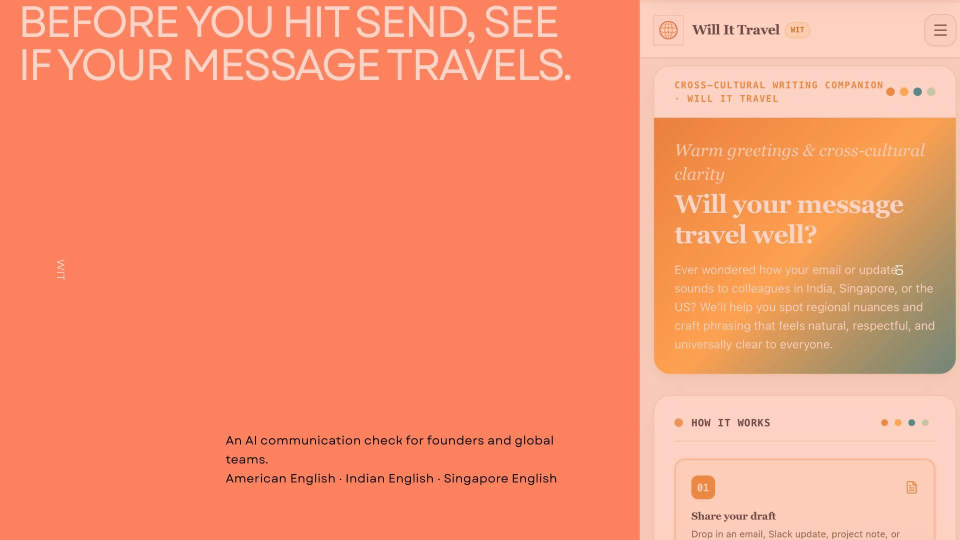 WIT: An AI Communication Checker That Helps Global Teams Bridge English Cultural Gaps