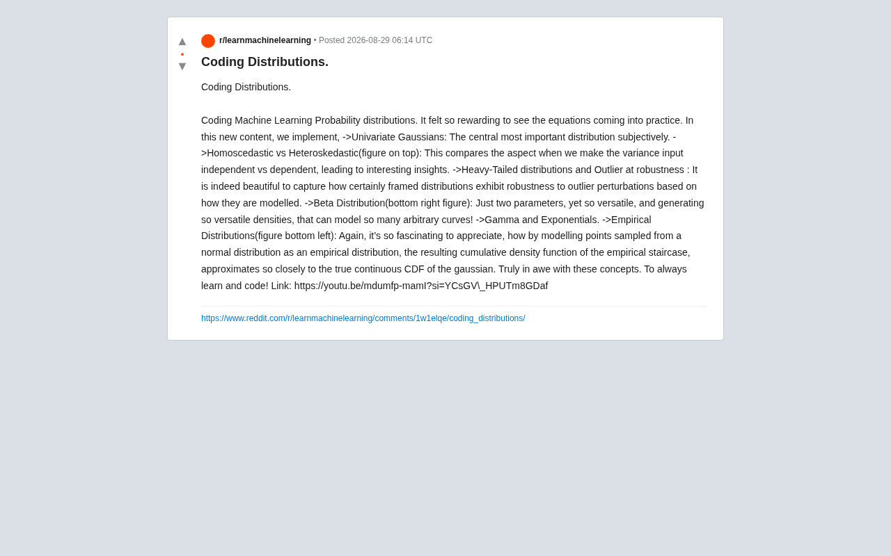 Coding Machine Learning Probability Distributions from Scratch: A Practical Guide to Gaussian, Beta, and Gamma Distributions
