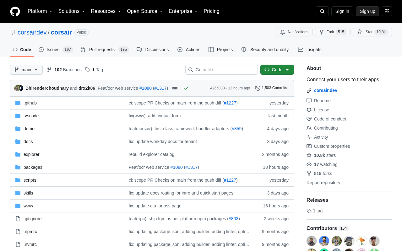Corsair: Open-Source App Integration Framework for Seamlessly Connecting Users to Third-Party Apps