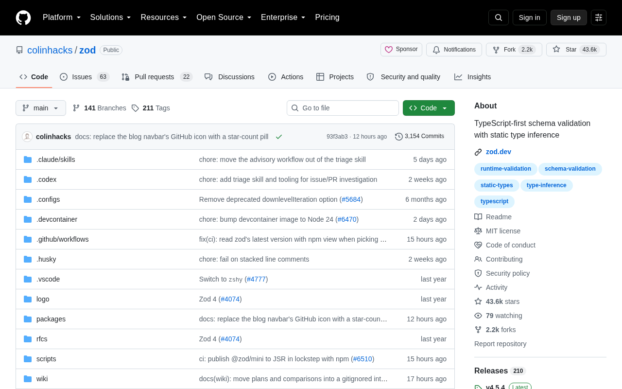 Zod Project Homepage