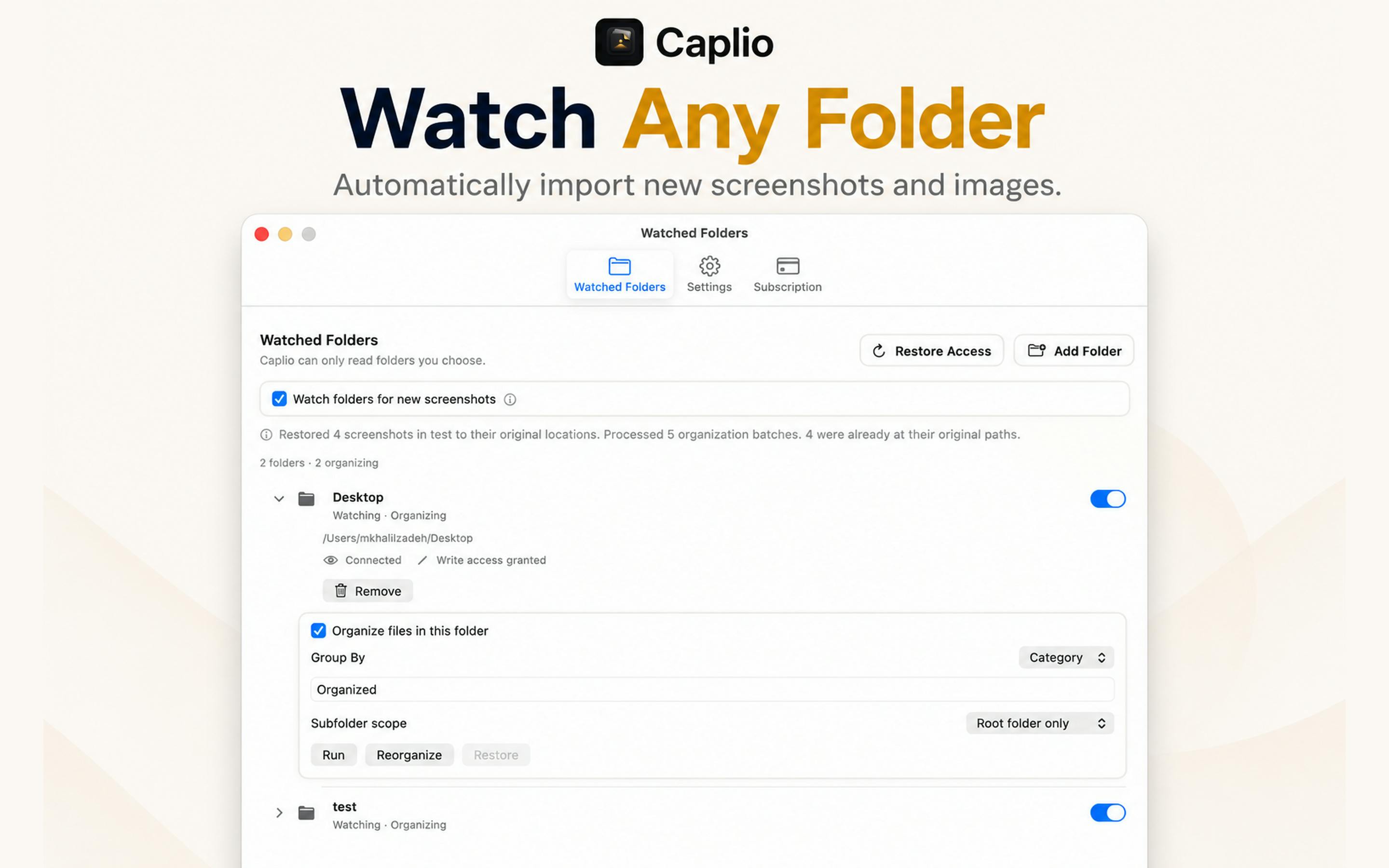 Caplio: Mac Screenshot OCR Search Tool and Local Private Image Library Manager