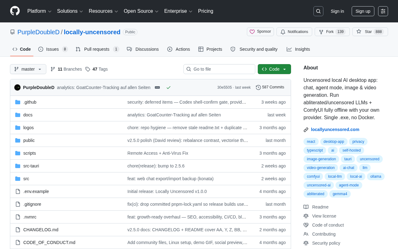 locally-uncensored: A Local AI Desktop App That Runs With a Single Click