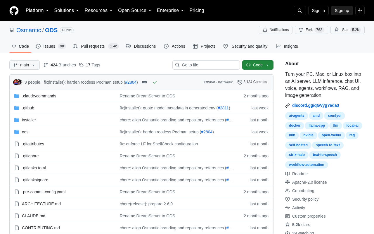 ODS: Turn Any PC into a Full-Stack Local AI Server with One Click