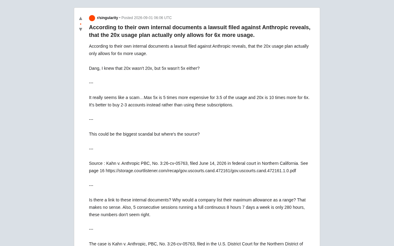 Anthropic被诉:Claude Max 20倍套餐实际仅6倍用量?