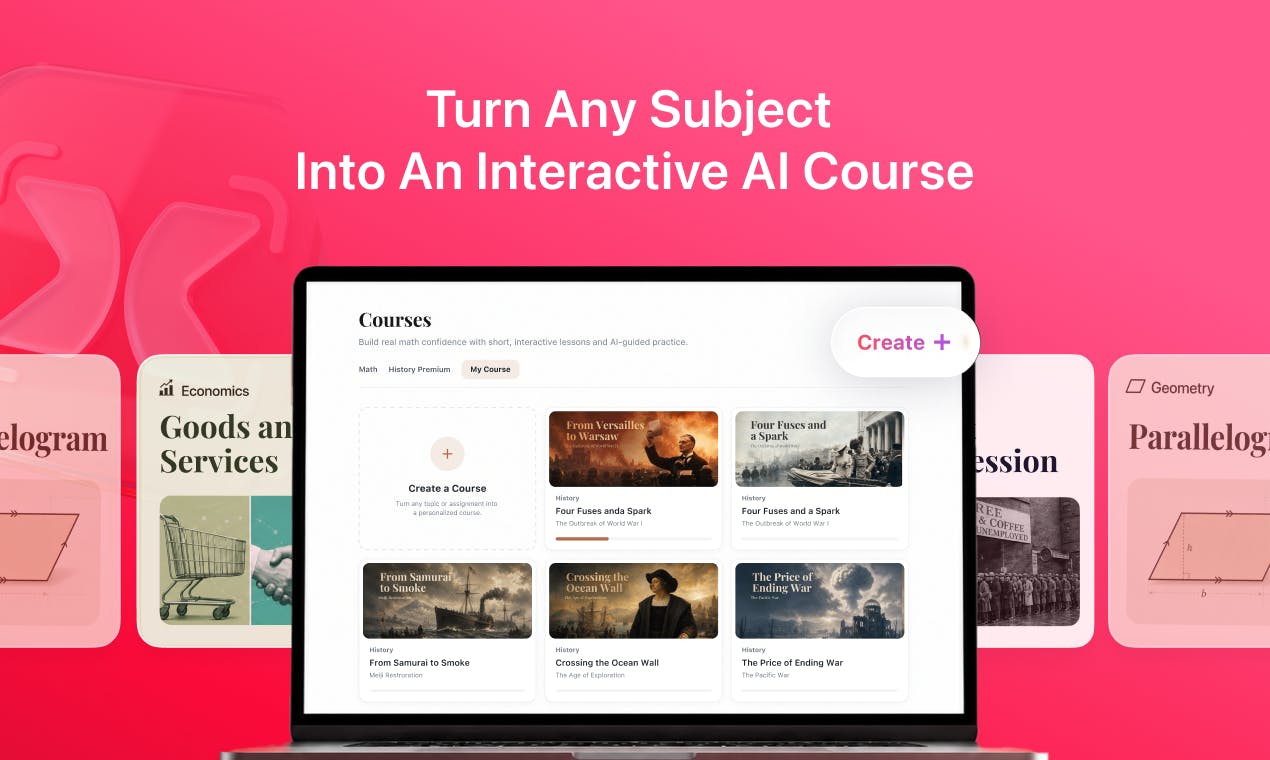 Gauth AI Course:一键把任意主题变成互动课程的AI教育工具