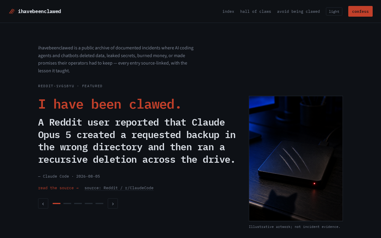 AI Coding Assistant Fails: An Index Site Documenting Agent Incidents
