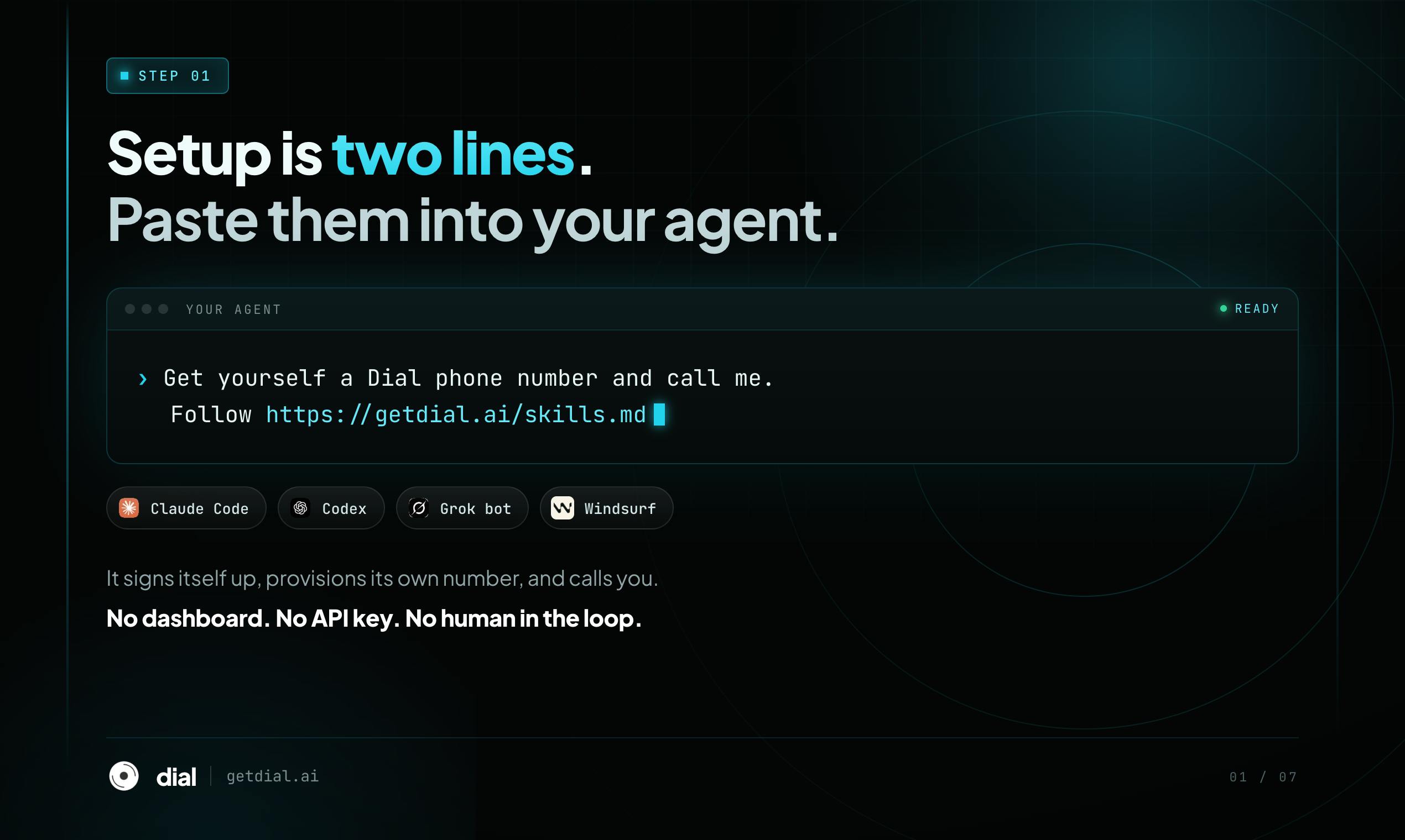 Dial: One API Call Gives Your AI Agent a Real Phone Number