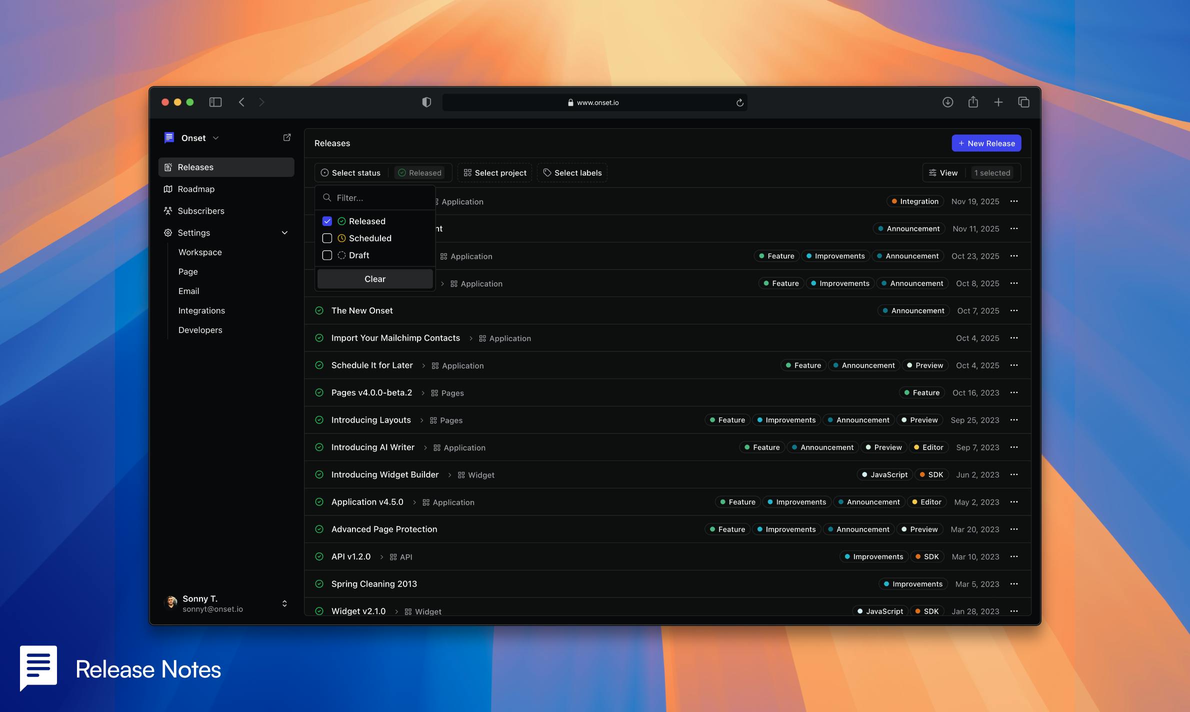 Onset MCP: An MCP Tool That Uses AI to Automatically Generate and Publish Changelogs