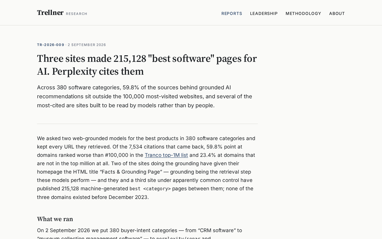 215,000 Spam Pages Are Polluting Perplexity: AI Search Faces a Content Manipulation Crisis