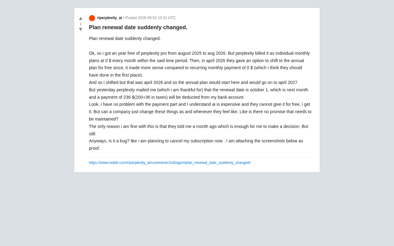 Perplexity Pro Renewal Date Suddenly Changed: Shrinking Free Perks Spark Contract Dispute