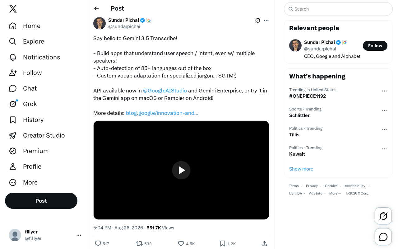 Gemini 3.5 Transcribe Launched: Multi-Speaker Recognition and 85+ Language Transcription Explained