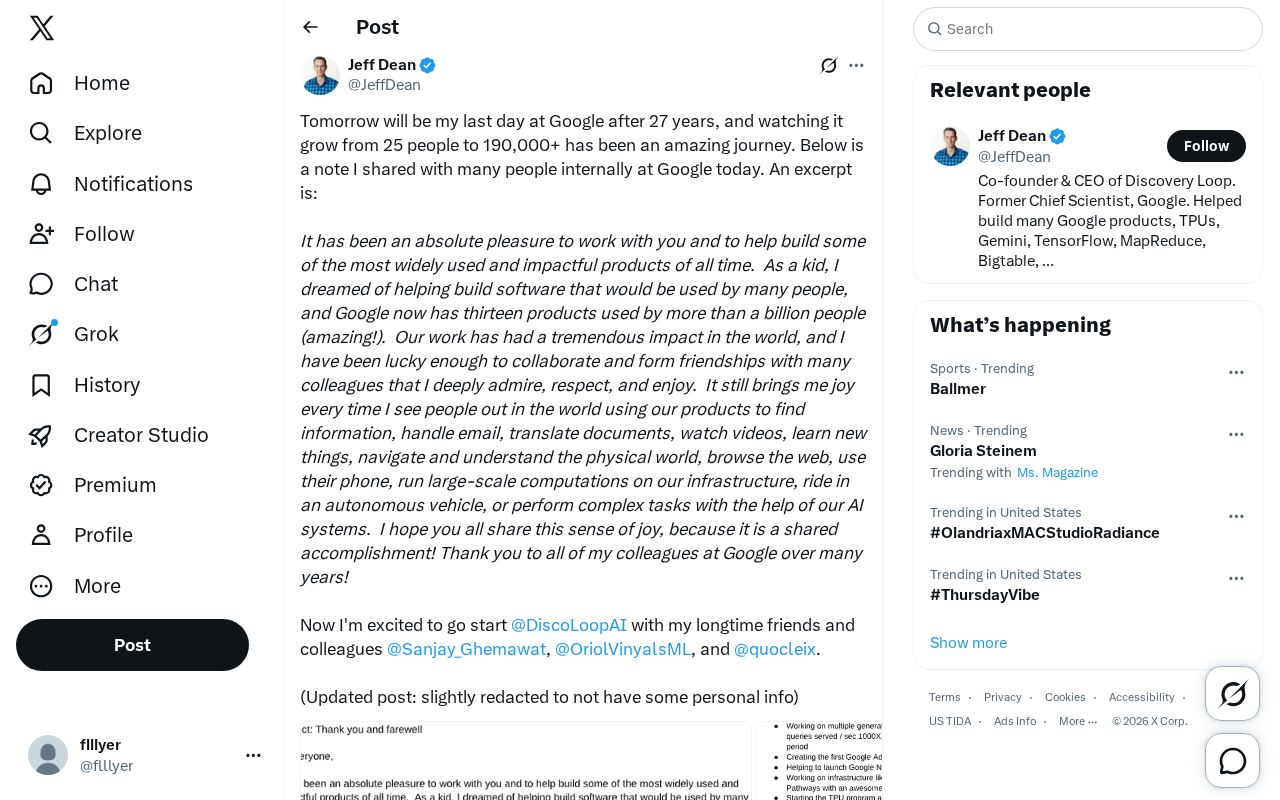 Jeff Dean Leaves Google to Found DiscoLoop AI: A 27-Year Legend Starts a New Chapter