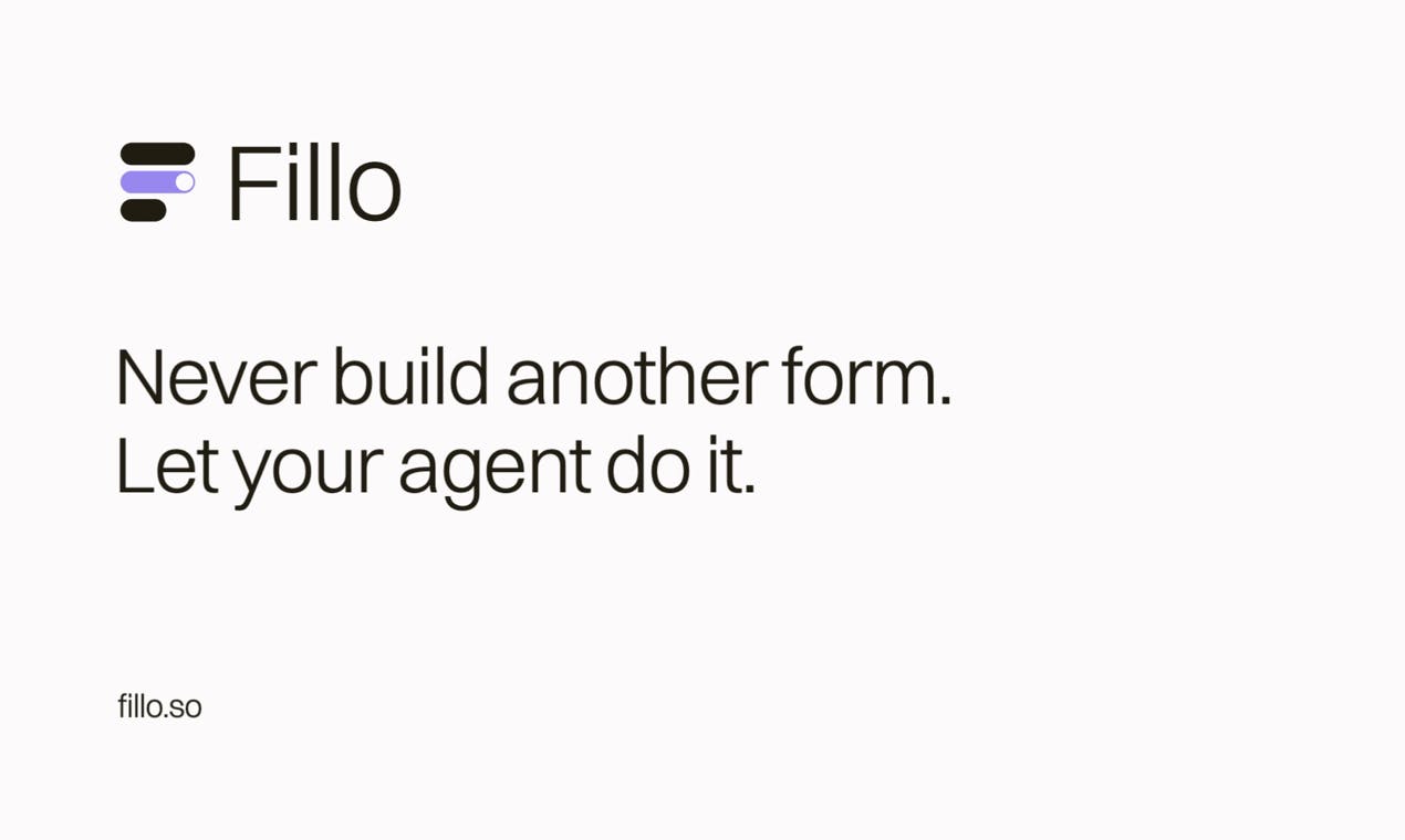 Fillo: A Developer SDK for Building Product Forms with Coding Agents