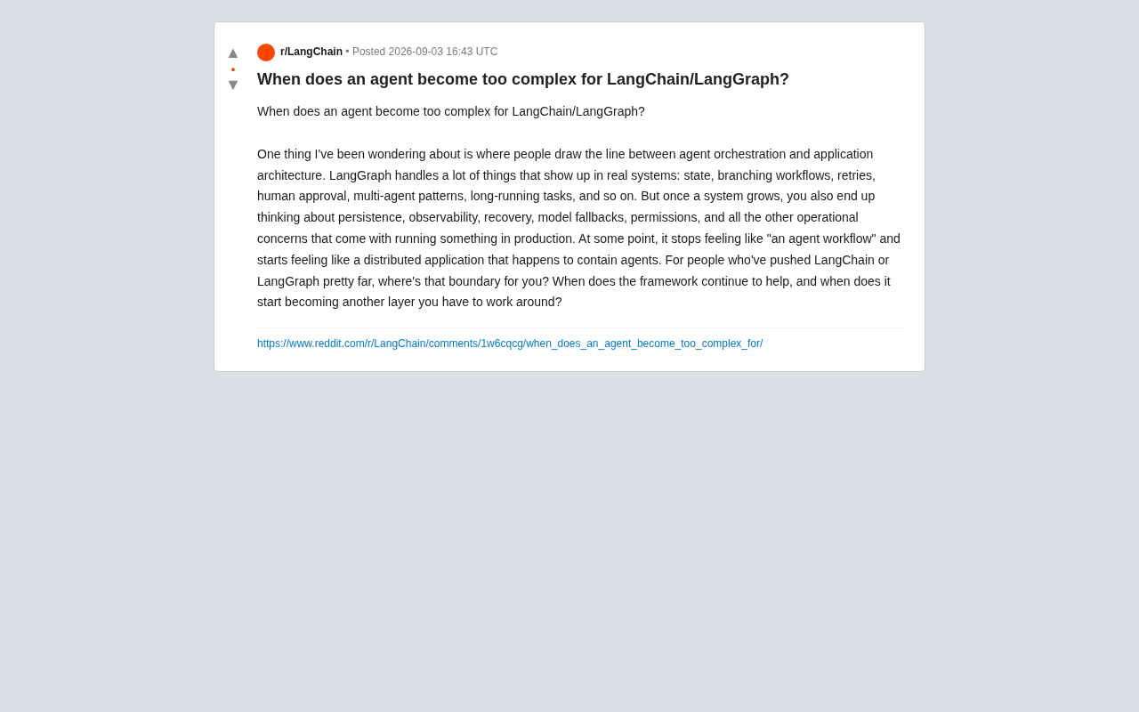 The Boundaries of LangGraph: When Does an Agent Become a Distributed Application?