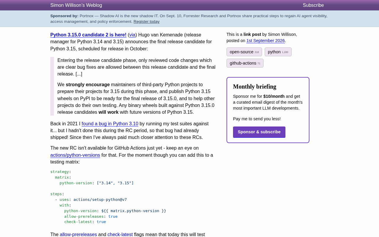 Python 3.15 RC2 Released: A Practical Guide to Compatibility Testing and CI Configuration