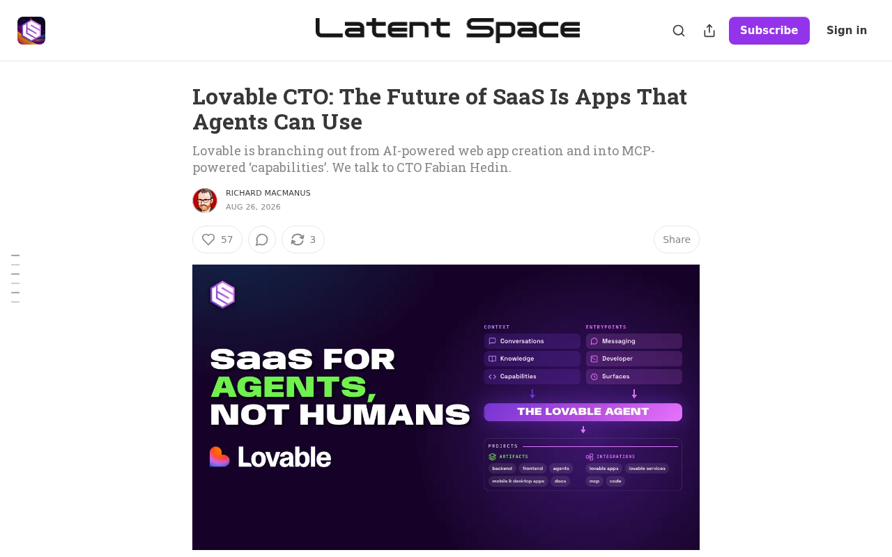 Lovable CTO's Vision: The Future of SaaS Is Apps That Agents Can Call