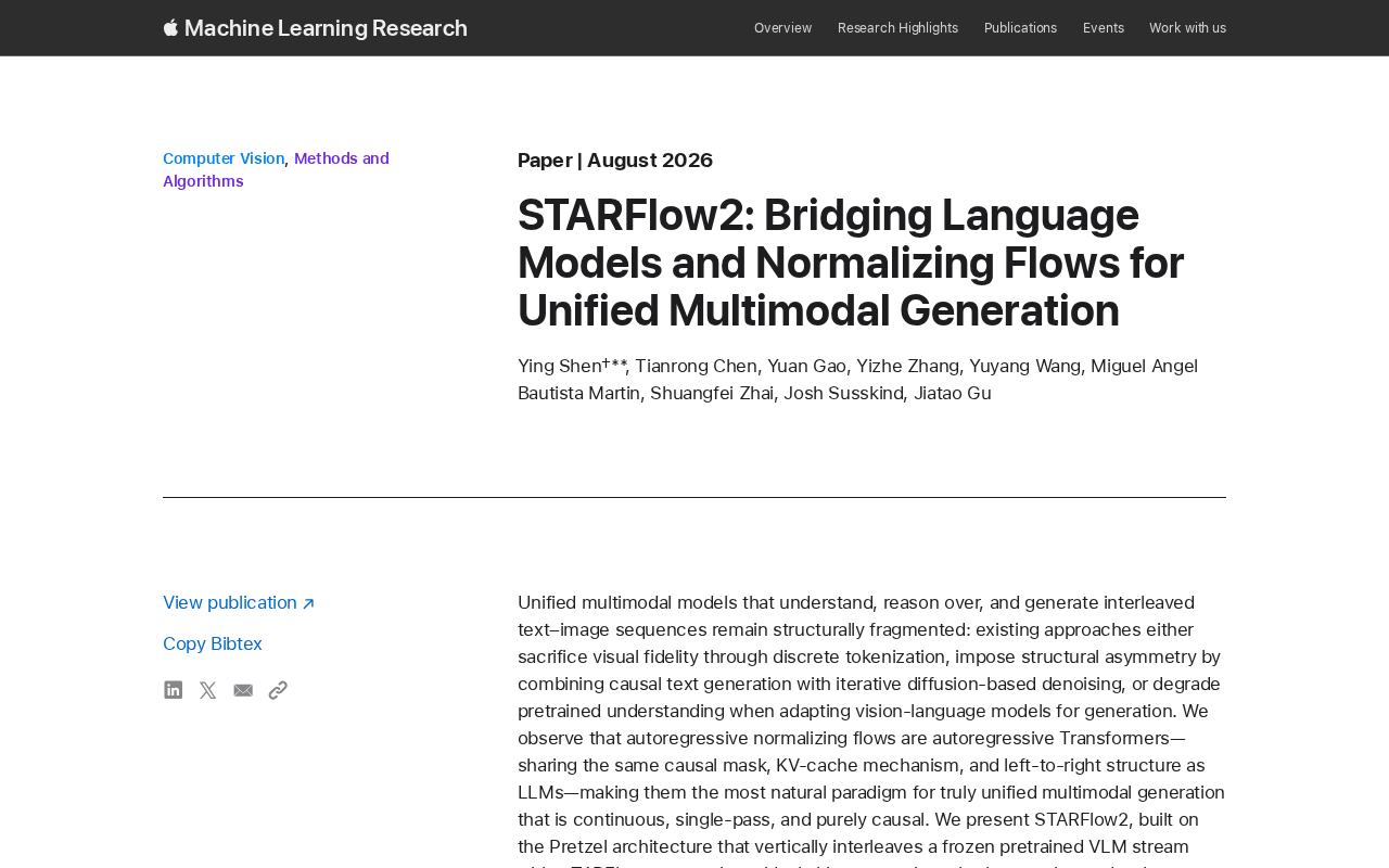 STARFlow2 Research Overview
