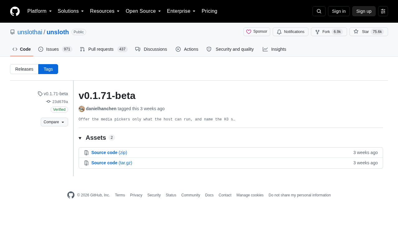 Unsloth v0.1.71-beta发布:微调加速框架核心改进解析