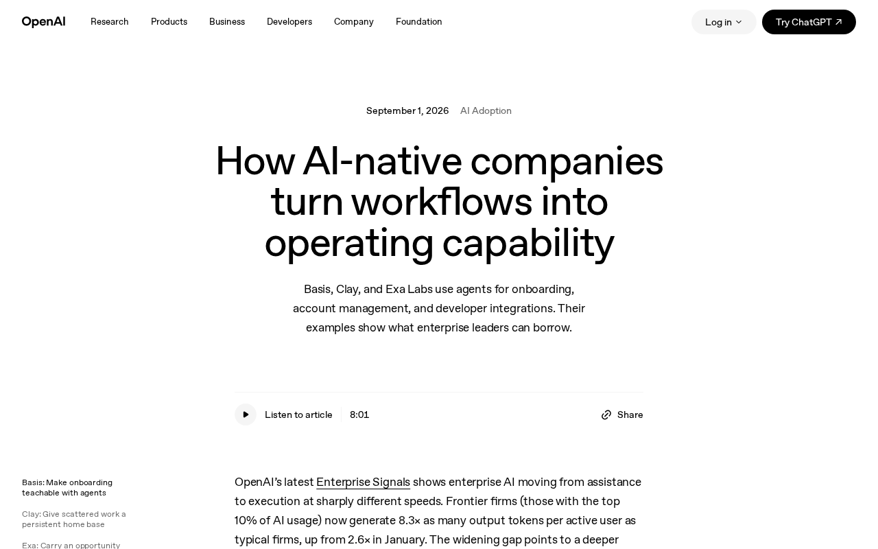 AI-Native Company Workflows