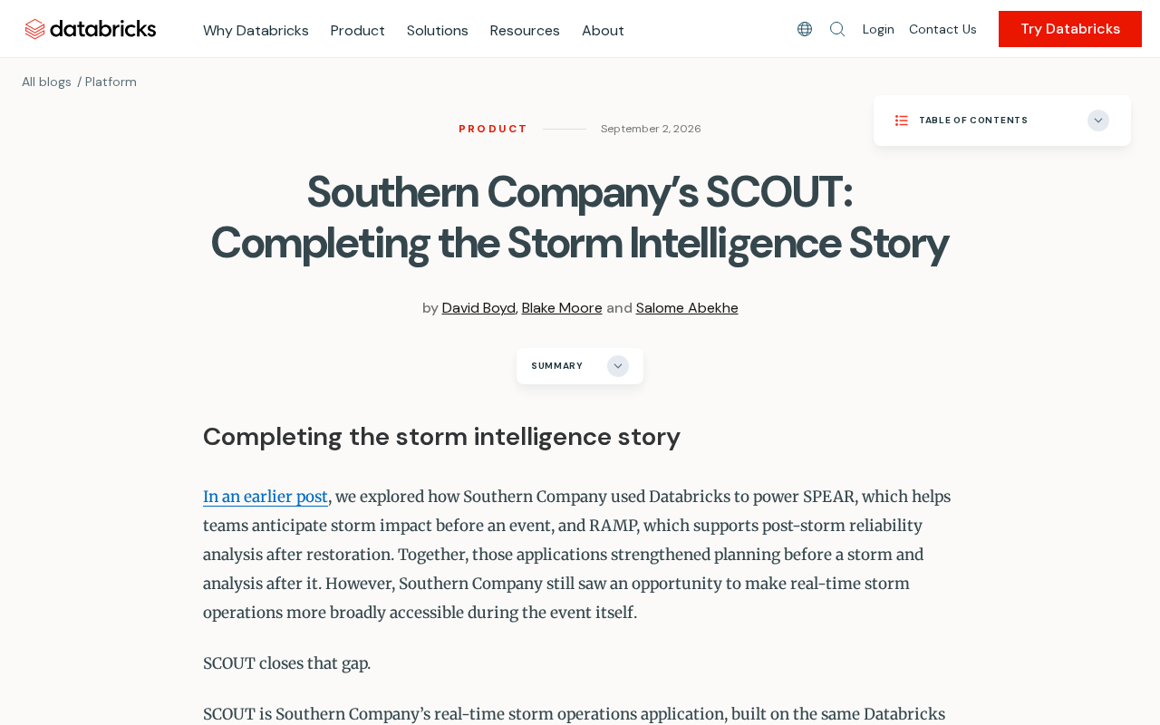 Southern Company SCOUT系统:AI驱动的风暴智能响应全解析