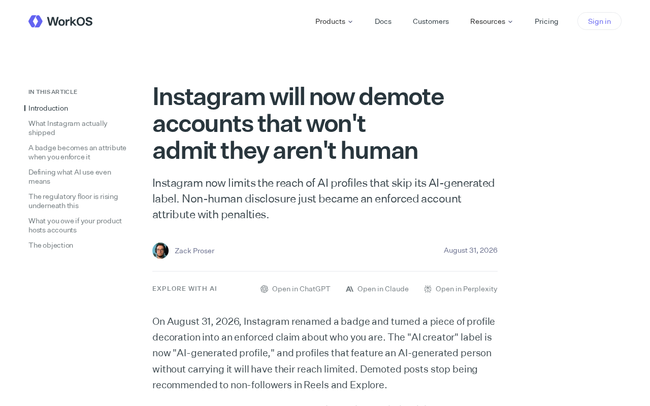 Instagram's New Rule: AI Accounts That Don't Disclose Their Identity Will Be Throttled