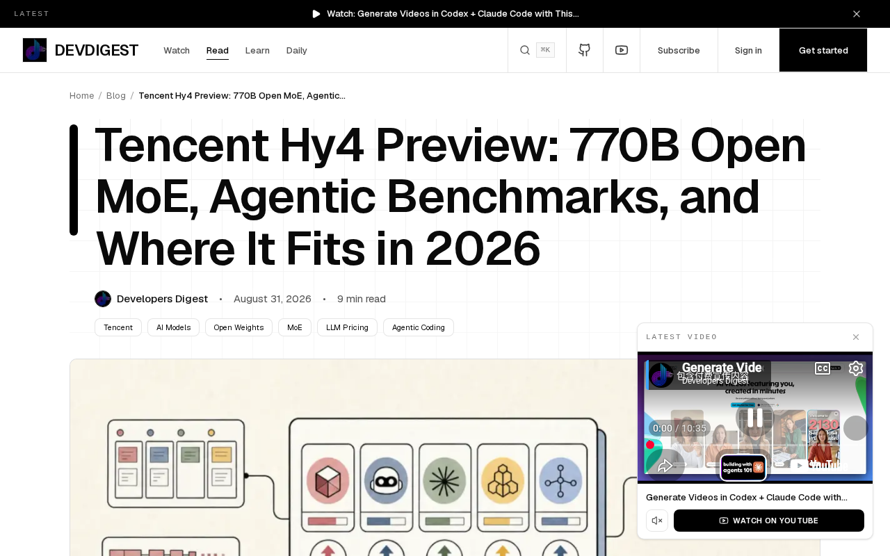 腾讯Hy4预览版深度解析:770B MoE架构的Agent能力与实战表现