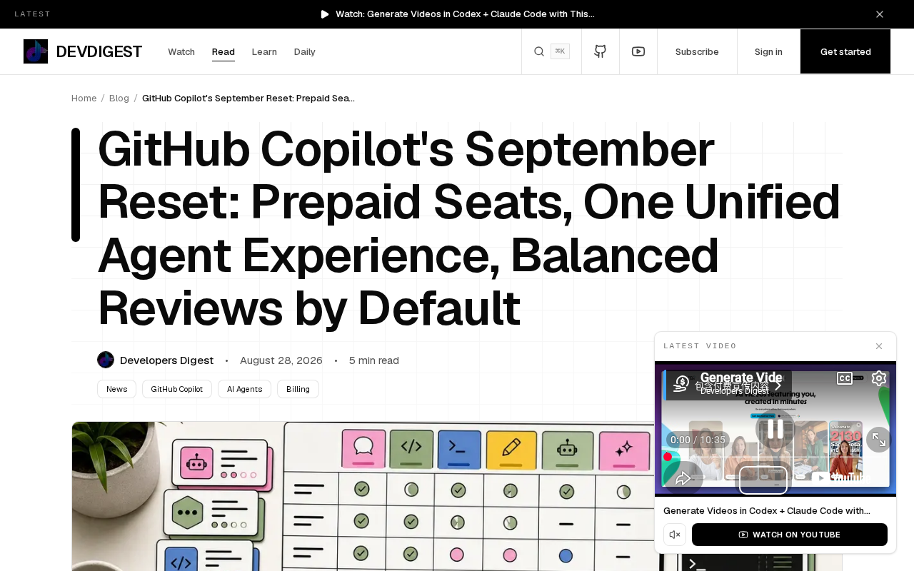 GitHub Copilot九月大调整:预付费、统一Agent与默认审查