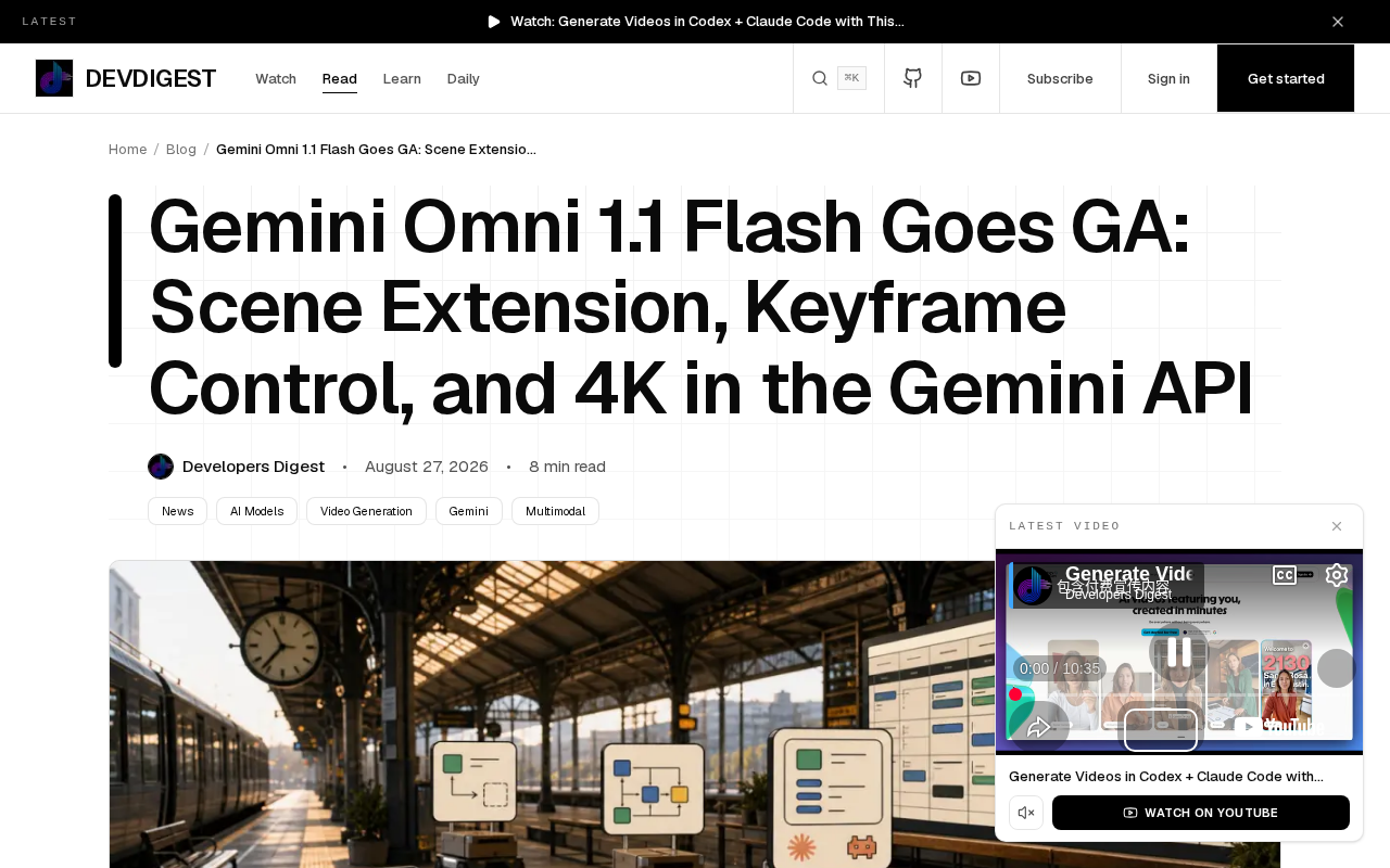 Gemini Omni 1.1 Flash officially launches